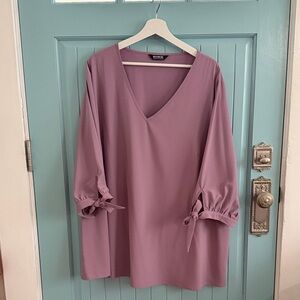 BloomChic Mauve V-Neck Tunic